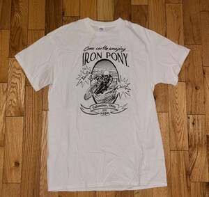 Iron Pony Columbus Ohio 2022 Motorcycle Wall of Death Graphic T-Shirt Size L